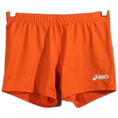Orange Volleyball Shorts Womens Size XS Asics College High School OSU Cowboys • $20.41