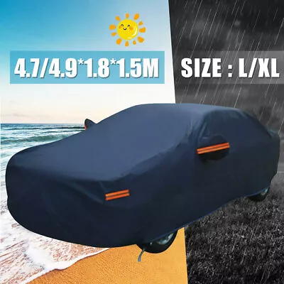 Universal Car Cover Full Coverage Rain Frost Dust UV Protection Waterproof L/XL • $24.99