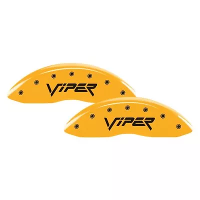 For Dodge Viper 02 Gloss Yellow Caliper Covers W Viper Engraving Full Kit 4 Pcs • $289