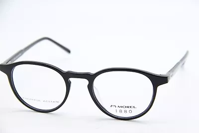 New Morel 1880 60106m Nn10 Black Silver Acetate Authentic Eyeglasses 47-20 • $105.91