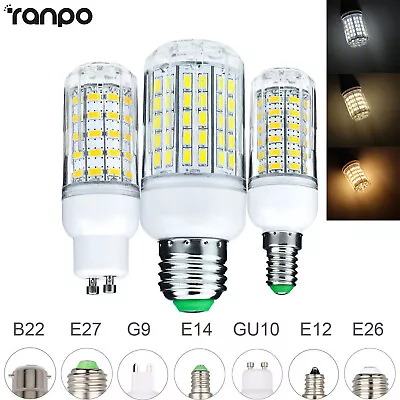 High Power E27 E12 15W 18W 25W LED Bulb Corn Light E26 E14 GU10 5730 SMD Lamp • $2.01