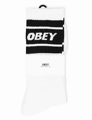 Men's Obey Clothing OBE COO II SK OBE COOPER II SK - WHT/BLK • £17.95