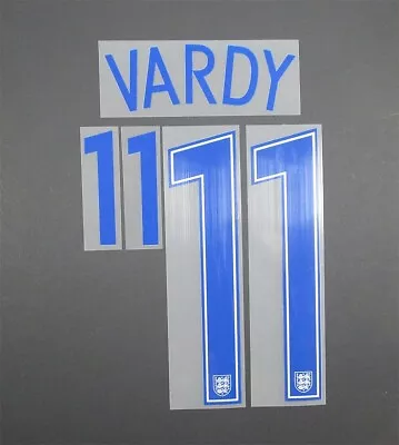 2016 2017 Official Sporting Id England Vardy 11 Player Size Nameset • £20