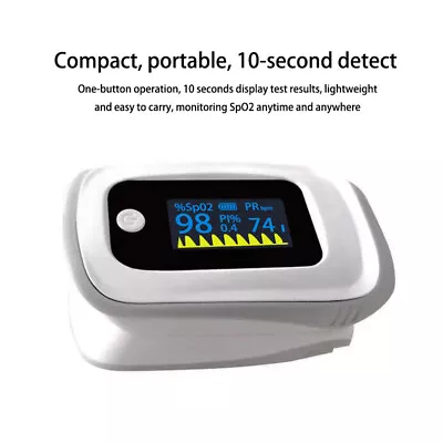 Professional Finger Pulse Oximeter Blood Oxygen Saturation Heart Rate Monitor AU • $19.99