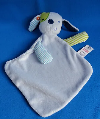 £12.99 • Buy PATCH 🐶 Puppy Dog BLUE Comforter BLANKET Blankie Doudou Soft Toy 🐶 F&F Tesco