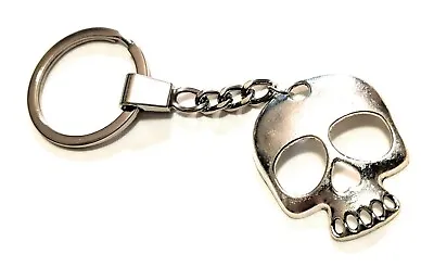 SKULL Full Metal  Movie Biker Bones Pirate Key Chain Cosplay Silver Color USA • $7.20