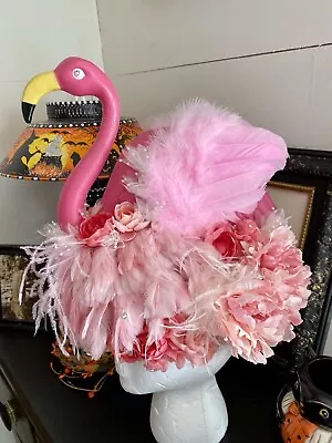 Custom Made Flamingo Hat And Costume. Mad Hatter Tea Party.  Ooak Hat • $100