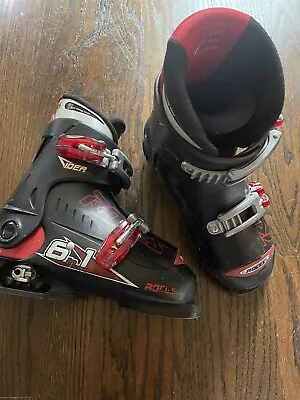 ROCES IDEA UP 6 In 1 ADJUSTABLE SKI BOOTS JUNIOR Kids SIZE 19-22 (13 Jr. - 3) • $50