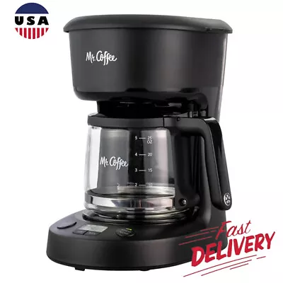 5 Cup Coffee Maker Programmable Mini Brew Auto On/Off Reusable Filter 25 Oz Hot • $23.64