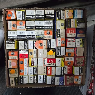 Tray Lot Approx  64 Mixed NOS Tubes • $30