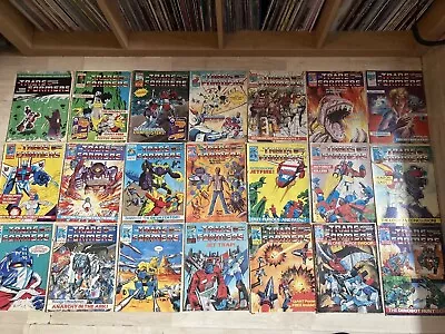 89 X Marvel Uk Transformers Comics Joblot (ranging From Issue 20 To 324) • £31