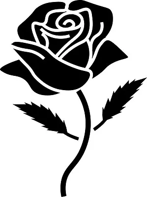 £2.49 • Buy Window Wall Car Display Retro Rose Flower Silhouette Decal Vinyl Sticker Craft 1