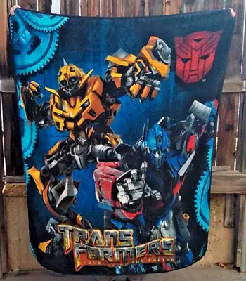 Transformers Blanket Revenge Of The Fallen Bumblebee Throw Fleece 50” X 62” Kids • $17.99