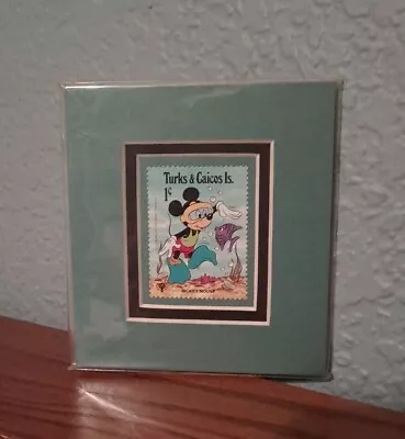 Mickey Mouse Turks & Cacos Is. Mounted Postage Stamp • $5