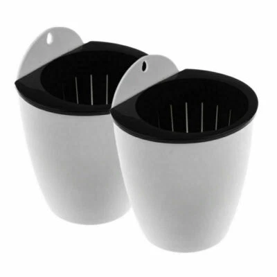 £8.49 • Buy 2 Pieces Self-watering Planter Wall Hanging Flower Pot Vase Indoor Outdoor UK