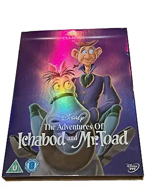 Disney Classics Dvd The Adventures Of Ichabod And Mr Toad With Slipcover (VGC) • £8.99