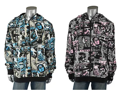 Adidas Originals Superstar Vintage Rock Poster Graffiti Hoodie Jacket L New • $89.10