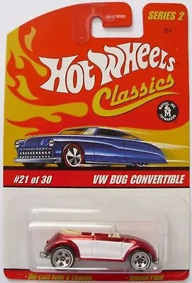 $10.10 • Buy 2006 Hot Wheels Classics Series 2 #21 Volkswagen VW Bug Convertible Red WL5SPs