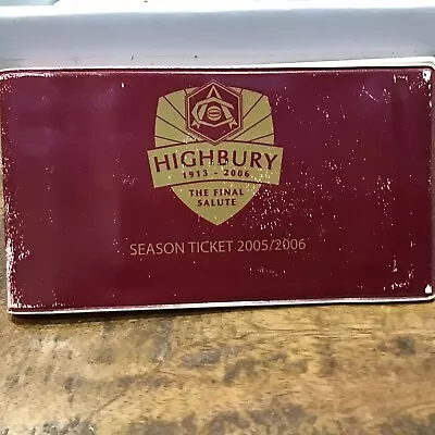 £1.99 • Buy Arsenal Season Ticket Books Clock End Highbury Used 2005/2006