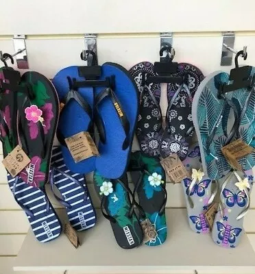 Womens/mens Rubber Flip Flops Flip Flop Shop Pineapple Island Mixstar  • £7.99