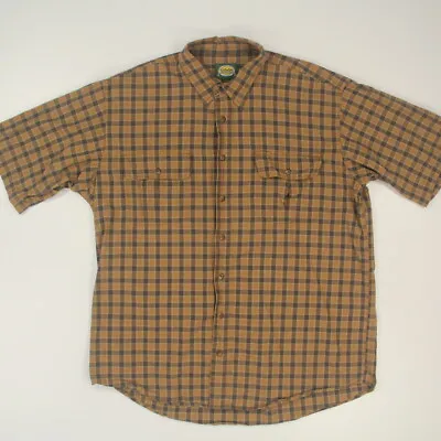 Cabela's Men's Button-up Shirt Size XLT Tall Plaid Short Sleeve Outdoors • $12.67