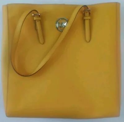 MICHAEL KORS Jet Set Light Orange Saffiano Leather Double Handle Tote Bag • $45