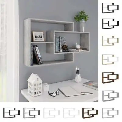 Wall Shelves Chipboard Floating Display Unit Bookshelf Multi Colours VidaXL • £31.99