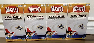 4 Maypo Quick Cream Farina Enriched Wheat Cereal 18oz Each Expire Aug 2024 • $3