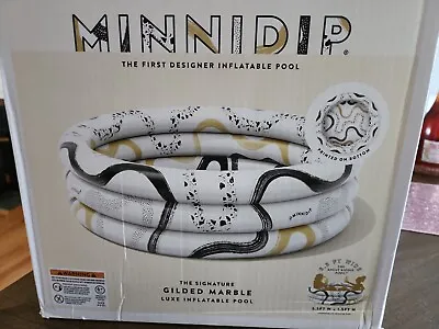 Minnidip Pool Mini Dip Designer Inflatable Kids Swimming Spotted Stripes NEW • $49.99