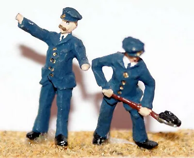 2 Loco Crew 1930s/50 F119 UNPAINTED OO Scale Langley Models Kit People Figures • £5.86