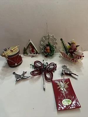 Vintage Christmas Ornaments Lot Of 8 • $29.99