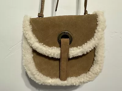 UGG Heritage Tan Suede Crossbody Bag Purse  • $65