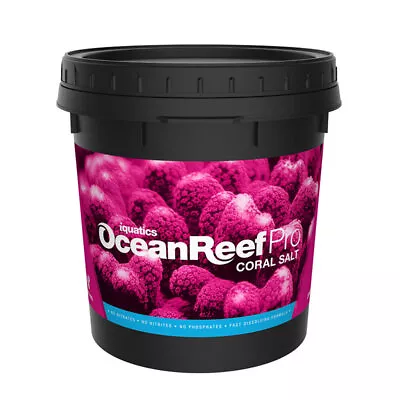 IQuatics Ocean Reef Pro Marine Saltwater Coral Premium Aquarium Salt Bucket-10Kg • £34.99