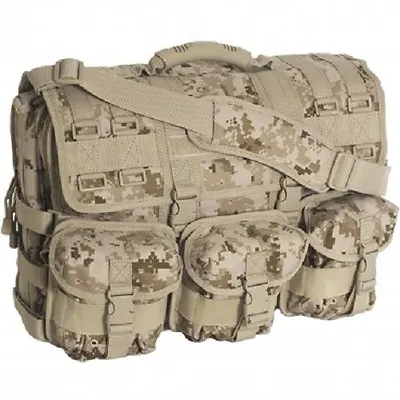 Desert Digital MOLLE Tactical Military Laptop Field Briefcase Shoulder • $147.69