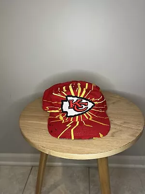 Starter SHOCKWAVE Kansas City Chiefs Lightning Snapback Hat Cap 90s Vintage • $75