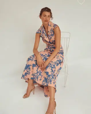 $400 • Buy SCANLAN THEODORE BNWT 100% Linen Floral Slip Dress & Shirt Set Sze 12 RRP $900