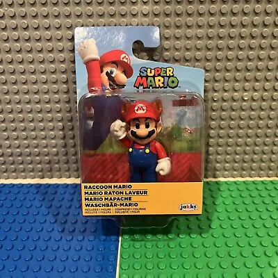 Super Mario Bros *RACCOON MARIO* 2.5  Figure Jakks Pacific World Of Nintendo • $12