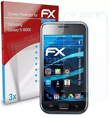 AtFoliX 3x Screen Protector For Samsung Galaxy S I9000 Clear • £11.99