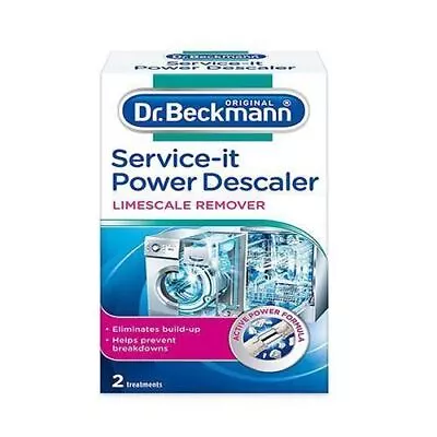 Dr Beckmann Service It Power Washing Machine Descaler Limescale Remover - 2x50g • £5.50