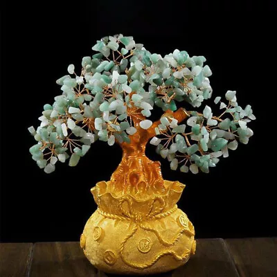  Desktop Ornament Gemstone Tree Decor Chinese Spiritual Statue Citrine • £15.38