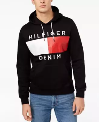 Men's Tommy Hilfiger Brooks Dash Logo Zip Pullover Hoodie Jacket New With Tags • $39.34