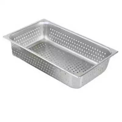 Full Size Perforated Stainless Steel Steam Table Food Pan 6  Deep Hotel Pan • $33.09