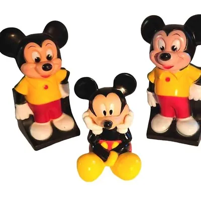 Lot Of 3• Vintage Mickey Mouse Piggy Banks Coin●NOT SEPERATING●Walt Disney Produ • $20