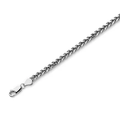 14k Gold Hollow Square Wheat Chain White Gold Necklace 2.0mm / 2.7mm / 4.0mm • $1331.99
