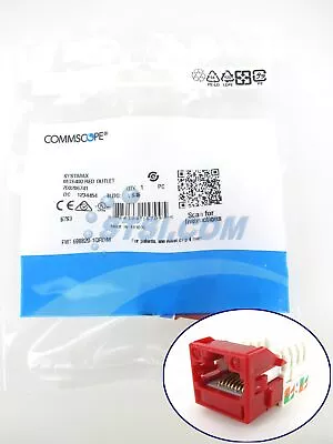 Commscope Systimax MGS400-317 GigaSpeed Cat6 Modular Jack Red ~STSI • $12.99