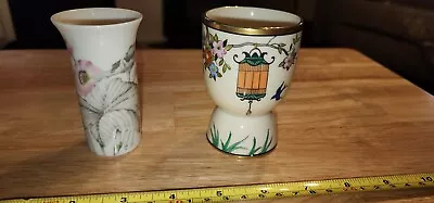 Vintage Egg Cup Noritake Japan  With Bud Vase • $25