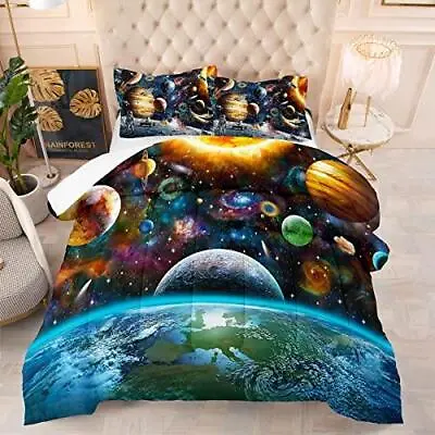 $71.09 • Buy Tailor Shop Universe Galaxy Comforter Set For Girls Boys Kids Galaxy The Planet