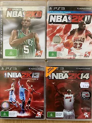 Ps3 Game Bundle: NBA 2K9 + NBA 2K11 + NBA 2K13 + NBA 2K 14 • $29.95