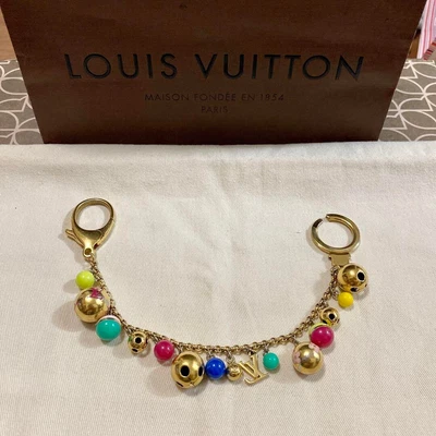 $374 • Buy Louis Vuitton Porte Cles Chaine Grelot Bag Charm Key Ring Multicolor Auth #5261D