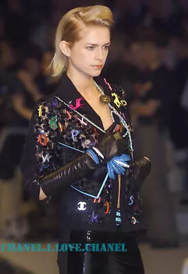 $1699 • Buy Chanel Vintage Alpha Cc/appliques Lace/velvet Jacket,38,new,collector's Piece!